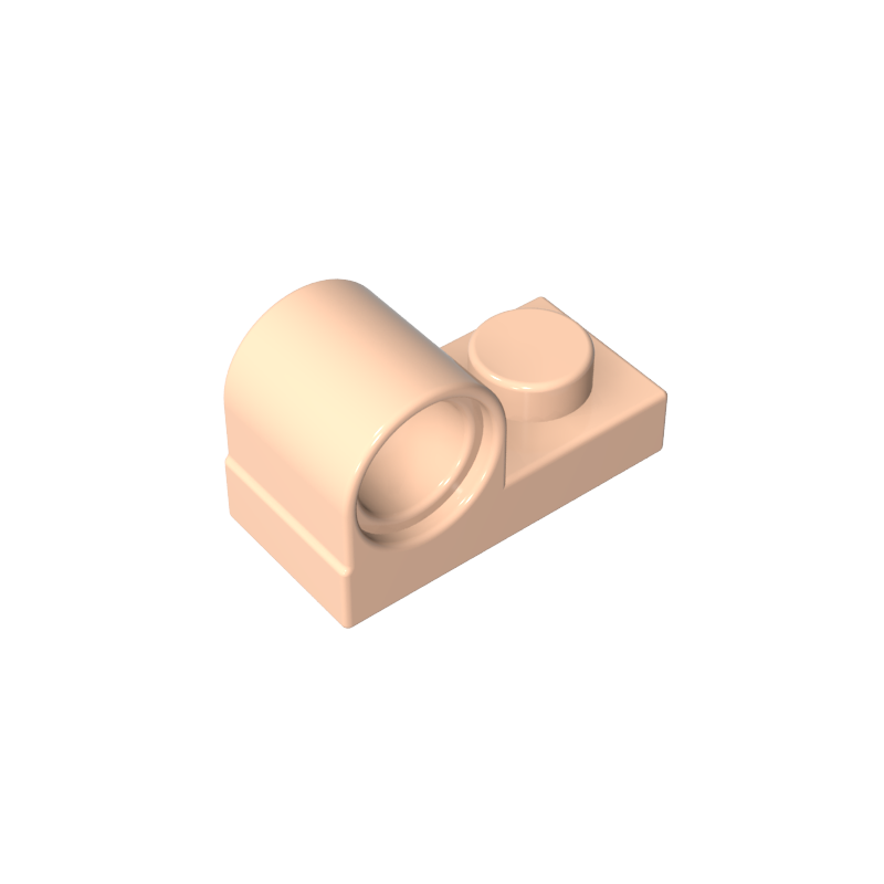 GDS-811 - Plate Special 1 x 2 with Pin Hole on Top