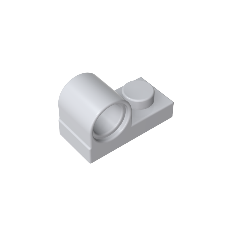 GDS-811 - Plate Special 1 x 2 with Pin Hole on Top