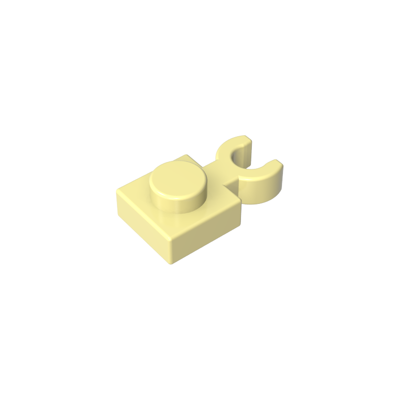 GDS-814 - Plate Special 1 x 1 with Clip Vertical [Thick U Clip]