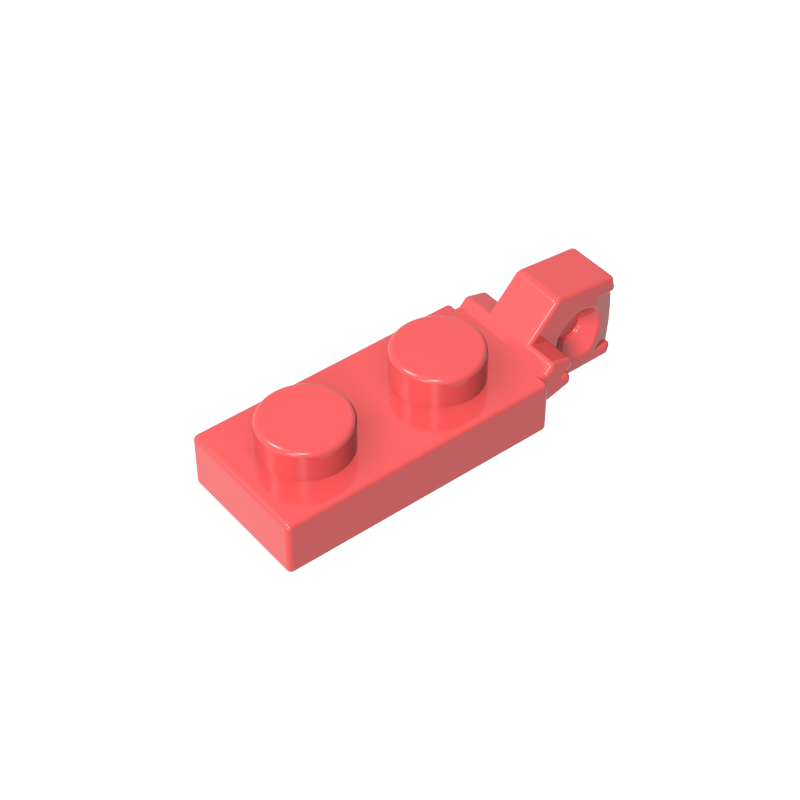 GDS-820 - Hinge Plate 1 x 2 Locking with 1 Finger On End, without Groove