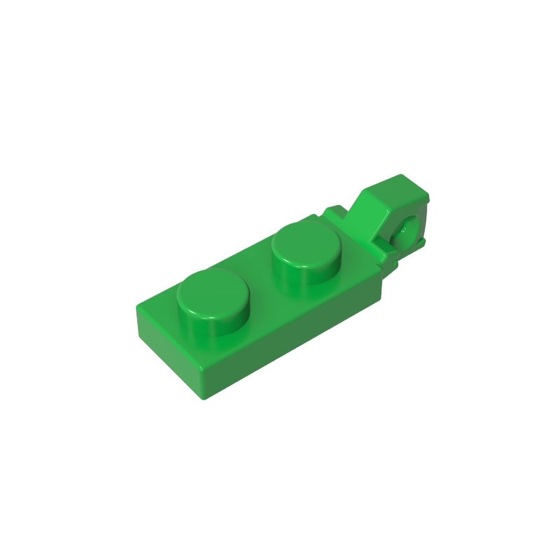 GDS-820 - Hinge Plate 1 x 2 Locking with 1 Finger On End, without Groove