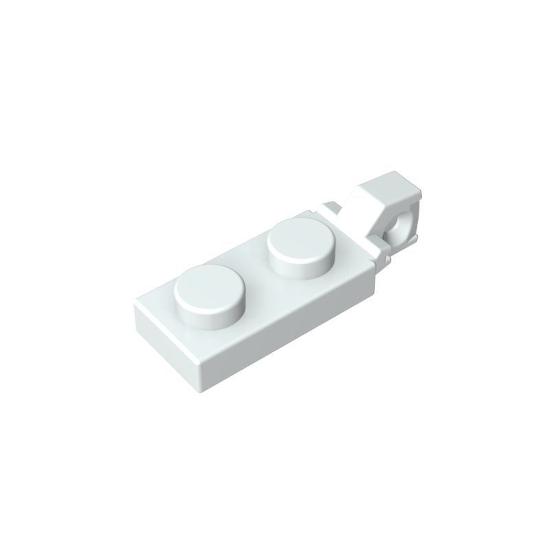 GDS-820 - Hinge Plate 1 x 2 Locking with 1 Finger On End, without Groove
