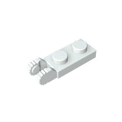 GDS-821 - Hinge Plate 1 x 2 Locking with 2 Fingers On End, with Groove