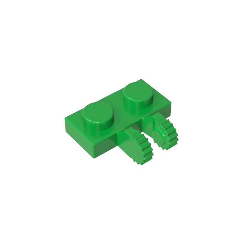 GDS-823 - Hinge Plate 1 x 2 Locking with 2 Fingers on Side, 9 Teeth