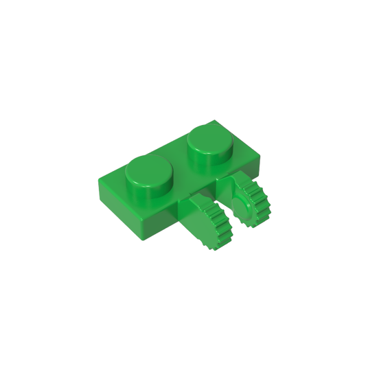 GDS-823 - Hinge Plate 1 x 2 Locking with 2 Fingers on Side, 9 Teeth