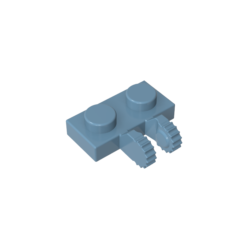 GDS-823 - Hinge Plate 1 x 2 Locking with 2 Fingers on Side, 9 Teeth