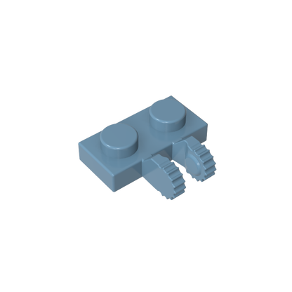 GDS-823 - Hinge Plate 1 x 2 Locking with 2 Fingers on Side, 9 Teeth