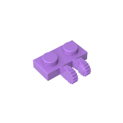 GDS-823 - Hinge Plate 1 x 2 Locking with 2 Fingers on Side, 9 Teeth