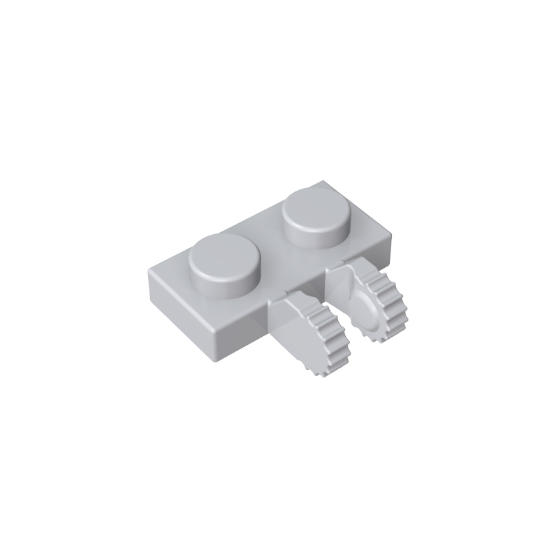 GDS-823 - Hinge Plate 1 x 2 Locking with 2 Fingers on Side, 9 Teeth