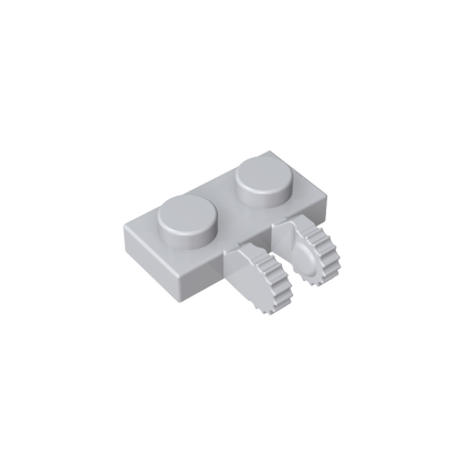 GDS-823 - Hinge Plate 1 x 2 Locking with 2 Fingers on Side, 9 Teeth