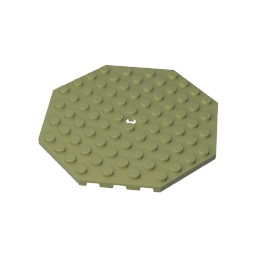 GDS-840 - Plate Special 10 x 10 Octagonal with Hole