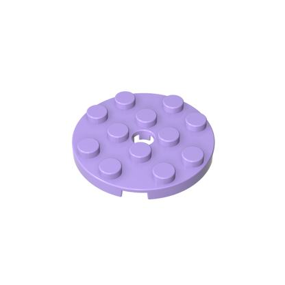GDS-841 - Plate Round 4 x 4 with Pin Hole