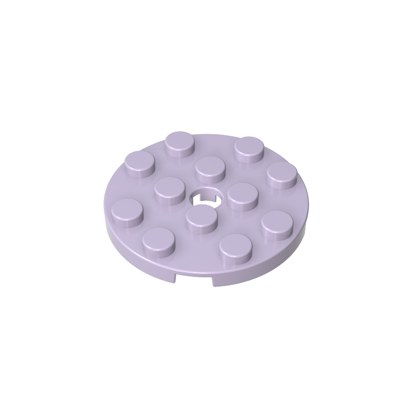 GDS-841 - Plate Round 4 x 4 with Pin Hole