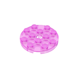 GDS-841 - Plate Round 4 x 4 with Pin Hole