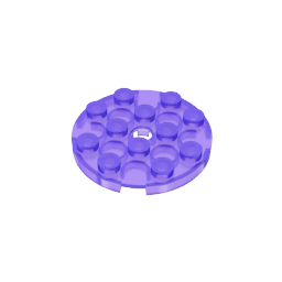 GDS-841 - Plate Round 4 x 4 with Pin Hole