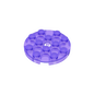 GDS-841 - Plate Round 4 x 4 with Pin Hole