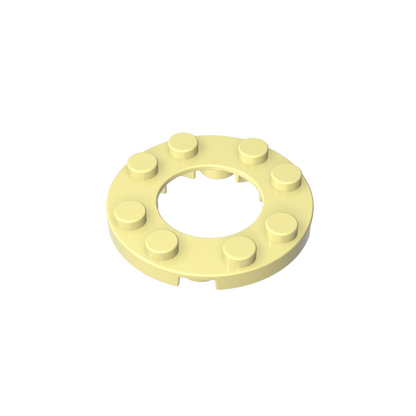 GDS-842 - Plate Round 4 x 4 with 2 x 2 Hole