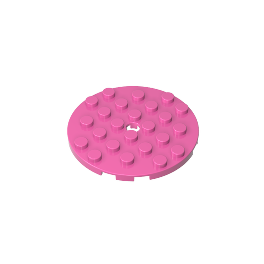 GDS-843 - Plate Round 6 x 6 with Hole