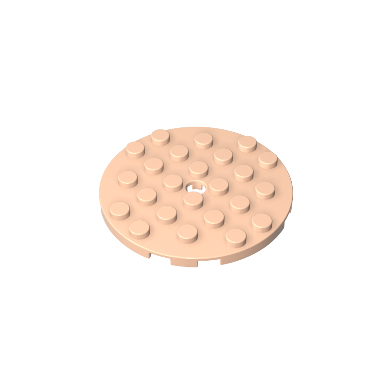 GDS-843 - Plate Round 6 x 6 with Hole