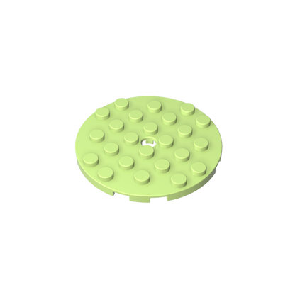 GDS-843 - Plate Round 6 x 6 with Hole
