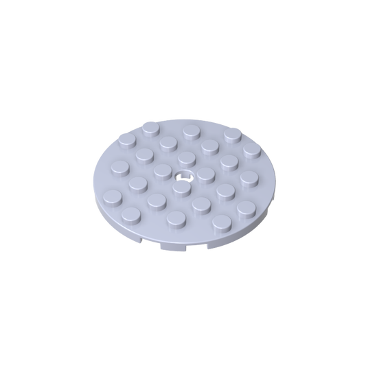 GDS-843 - Plate Round 6 x 6 with Hole