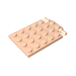 GDS-844 - Plate Special 4 x 6 with Trap Door Hinge [Long Pins]