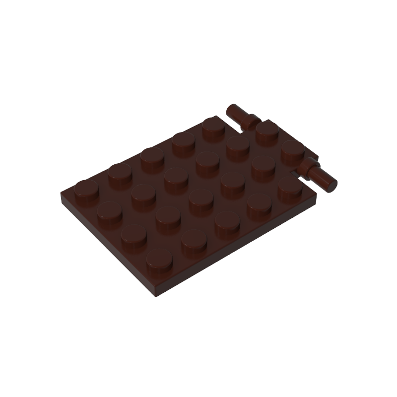 GDS-844 - Plate Special 4 x 6 with Trap Door Hinge [Long Pins]