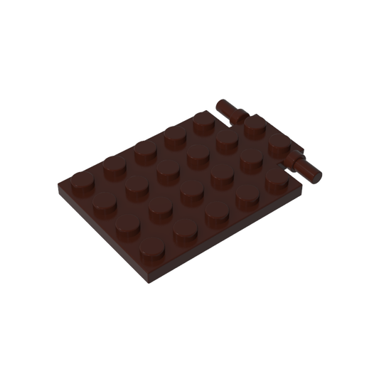 GDS-844 - Plate Special 4 x 6 with Trap Door Hinge [Long Pins]