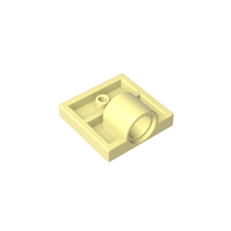 GDS-848 - Plate Special 2 x 2 with 1 Pin Hole [Complete Underside Rib]