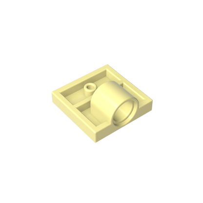 GDS-848 - Plate Special 2 x 2 with 1 Pin Hole [Complete Underside Rib]