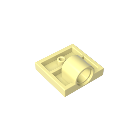GDS-848 - Plate Special 2 x 2 with 1 Pin Hole [Complete Underside Rib]