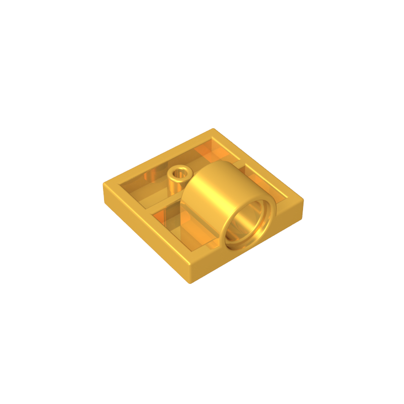GDS-848 - Plate Special 2 x 2 with 1 Pin Hole [Complete Underside Rib]