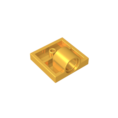 GDS-848 - Plate Special 2 x 2 with 1 Pin Hole [Complete Underside Rib]