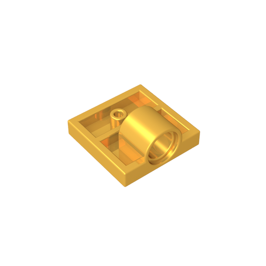 GDS-848 - Plate Special 2 x 2 with 1 Pin Hole [Complete Underside Rib]