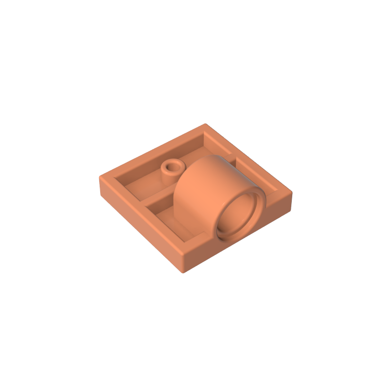 GDS-848 - Plate Special 2 x 2 with 1 Pin Hole [Complete Underside Rib]