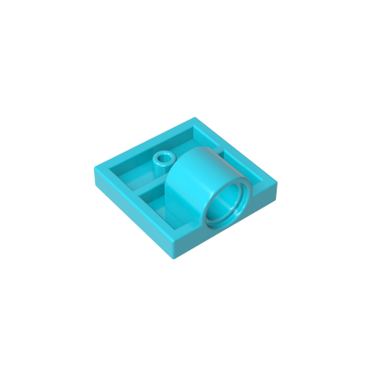 GDS-848 - Plate Special 2 x 2 with 1 Pin Hole [Complete Underside Rib]