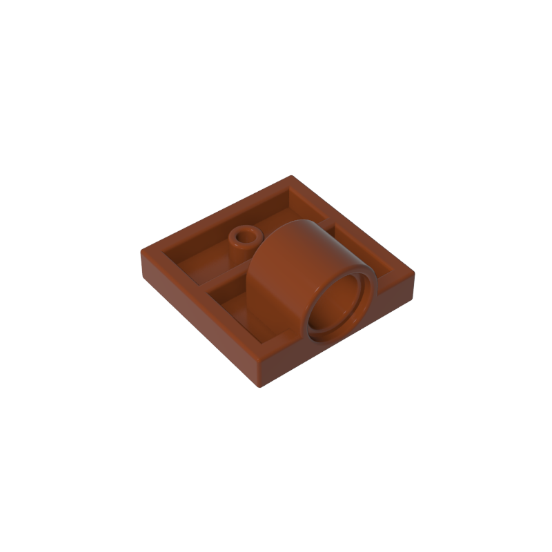 GDS-848 - Plate Special 2 x 2 with 1 Pin Hole [Complete Underside Rib]
