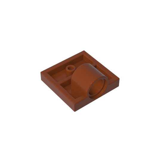 GDS-848 - Plate Special 2 x 2 with 1 Pin Hole [Complete Underside Rib]