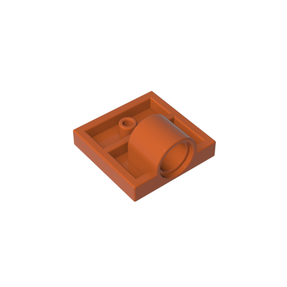 GDS-848 - Plate Special 2 x 2 with 1 Pin Hole [Complete Underside Rib]