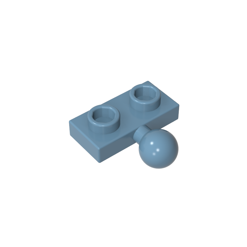 GDS-849 - Plate Special 1 x 2 with 5.9mm Centre Side Towball