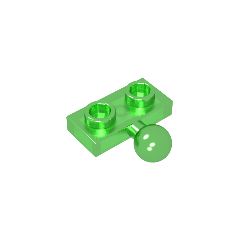 GDS-849 - Plate Special 1 x 2 with 5.9mm Centre Side Towball
