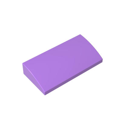 GDS-859 - Slope Brick Curved 2 x 4 x 2/3 No Studs, with Bottom Tubes