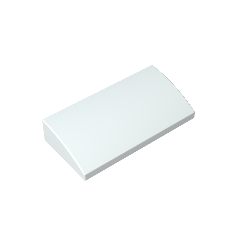 GDS-859 - Slope Brick Curved 2 x 4 x 2/3 No Studs, with Bottom Tubes
