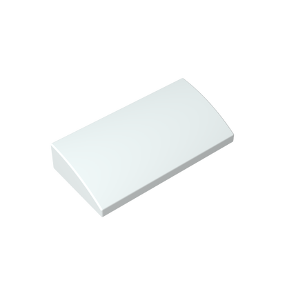 GDS-859 - Slope Brick Curved 2 x 4 x 2/3 No Studs, with Bottom Tubes