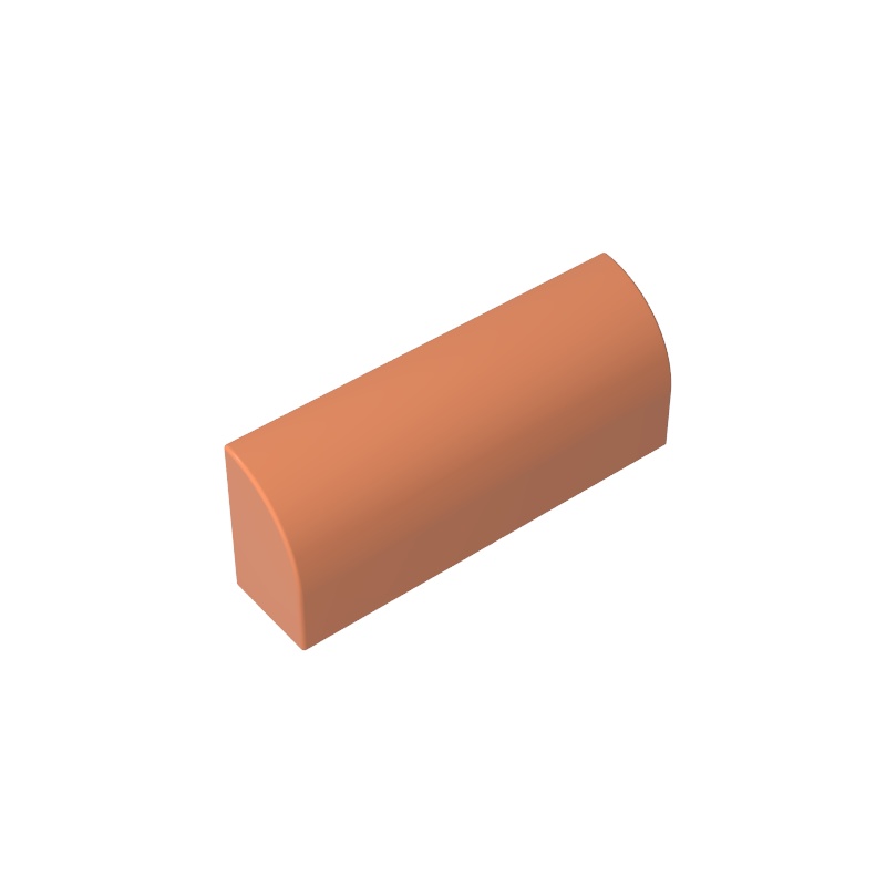 GDS-863 - Brick Curved 1 x 4 x 1 1/3 No Studs, Curved Top