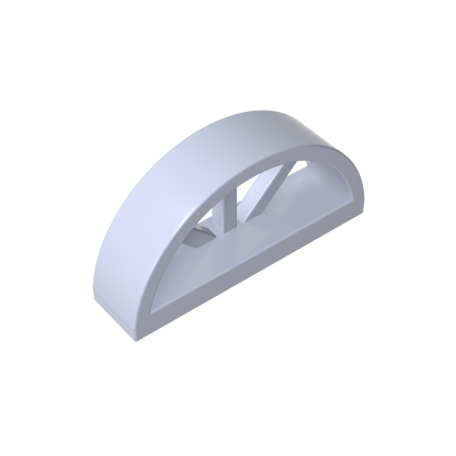 GDS-873 - Window 1 x 4 x 1 2/3 with Spoked Rounded Top