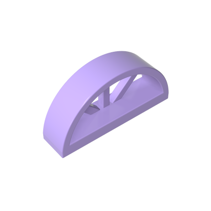 GDS-873 - Window 1 x 4 x 1 2/3 with Spoked Rounded Top