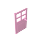 GDS-876 - Door 1 x 4 x 6 with 4 Panes and Stud Handle