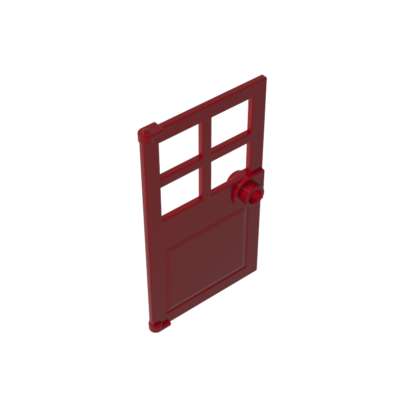 GDS-876 - Door 1 x 4 x 6 with 4 Panes and Stud Handle