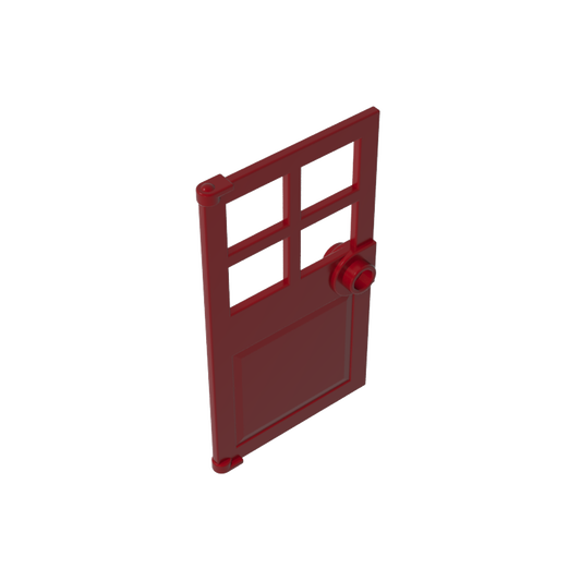GDS-876 - Door 1 x 4 x 6 with 4 Panes and Stud Handle